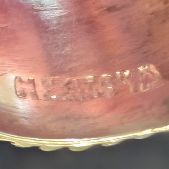 Solid Sterling Silver Cigar Band Floral Ring Size 8 - Picture 8 of 10